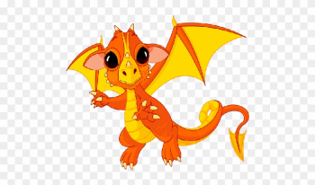 Cute Cartoon Dragons With Flames Clip Art Images Are - Cute Baby Dragon