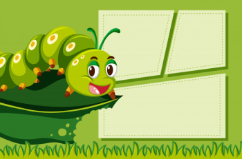 Cute catapillar frame background Free Vector Cute catapillar frame background Free Vector