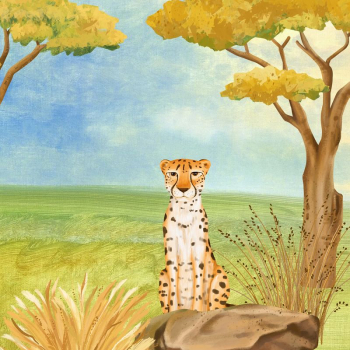 Cute cheetah background, blue sky | Free Photo Illustration - rawpixel Cute cheetah background, blue sky | Free Photo Illustration - rawpixel