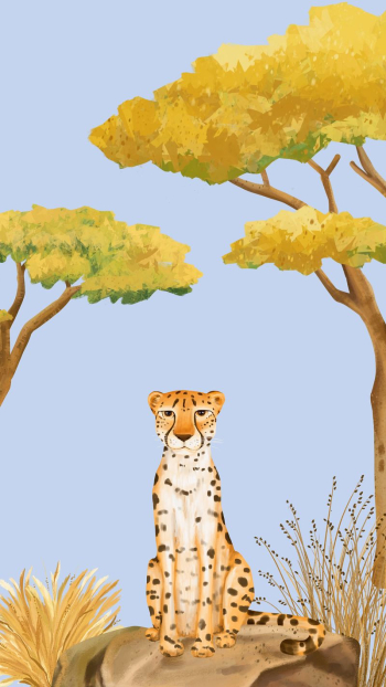 Cute cheetah iPhone wallpaper, blue | Free Photo Illustration - rawpixel Cute cheetah iPhone wallpaper, blue | Free Photo Illustration - rawpixel