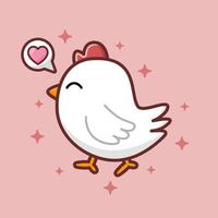 Cute chicken vector image Free Vector Cute chicken vector image Free Vector