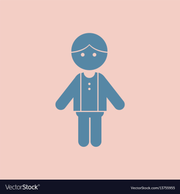 Cute child vector image Cute child vector image