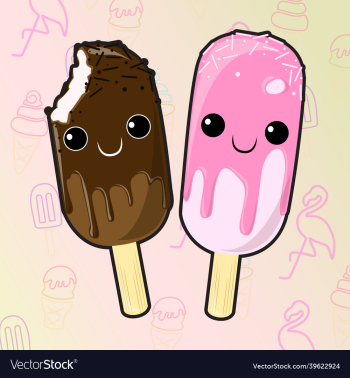 cute chocolate and strawberry ice cream cute chocolate and strawberry ice cream