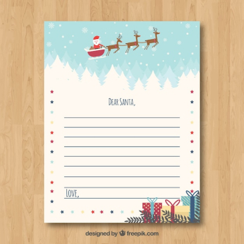 Cute christmas letter template Cute christmas letter template