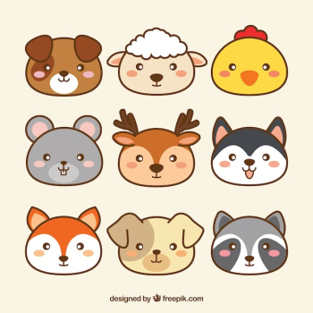 Cute collection of kawaii animals Cute collection of kawaii animals