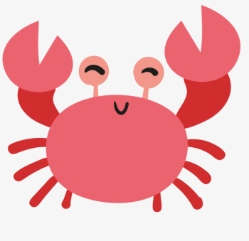 Cute Crab Material Clipart Red Cartoon PNG Image And Clever Clip ...