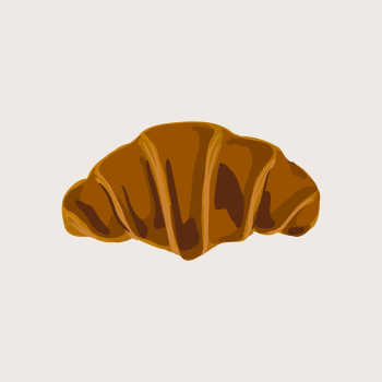 Cute croissant sticker, aesthetic food | Free Vector Illustration - rawpixel