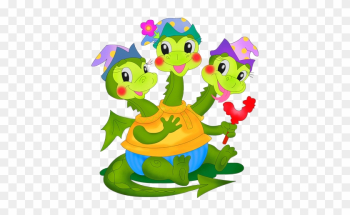 Cute Dragon Clipart - Змей Горыныч Девочка