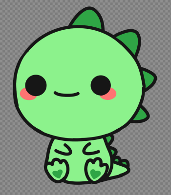 cute dragon green animal - Sticker by Luna cute dragon green animal - Sticker by Luna