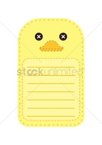 Cute duck note Cute duck note