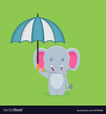 cute elephant holding umbrella cute elephant holding umbrella