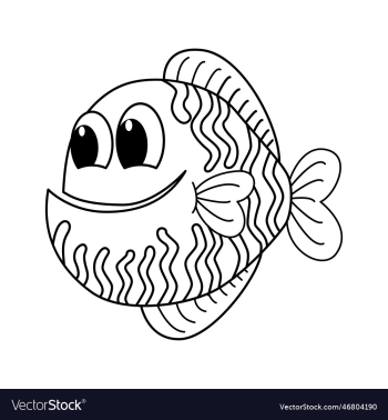 cute fish cartoon coloring page for kids cute fish cartoon coloring page for kids