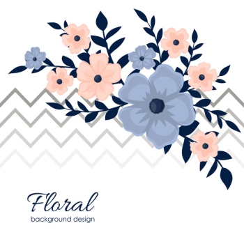 Cute floral pattern in the small flower.
