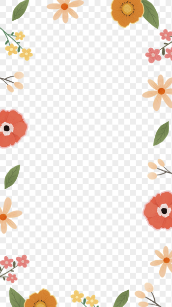 Cute flower png frame, transparent | Free PNG - rawpixel