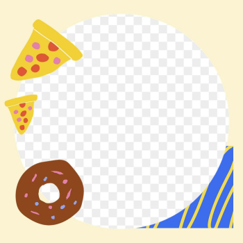 Cute food png doodle frame, | Free PNG - rawpixel