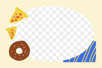 Cute food png doodle frame, | Free PNG - rawpixel