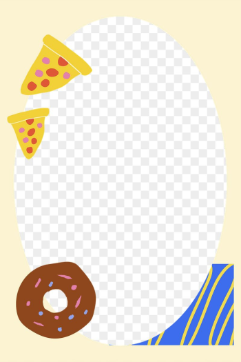 Cute food png doodle frame, | Free PNG - rawpixel