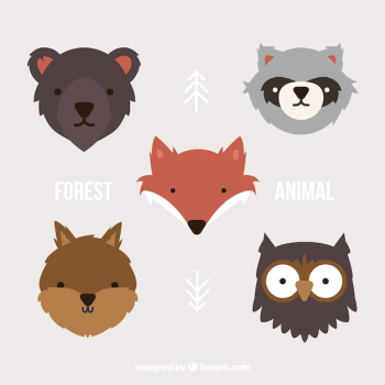 Cute forest animal avatars Cute forest animal avatars