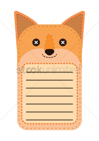 Cute fox note Cute fox note