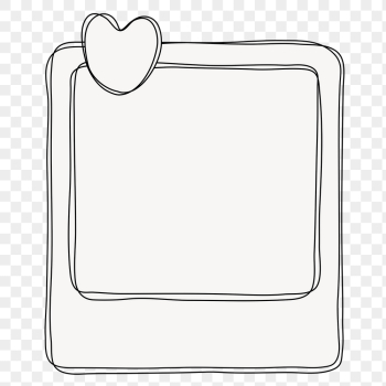 Cute frame png instant photo | Free PNG Sticker - rawpixel