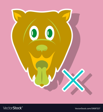Cute funny cartoon dog puppy pet furry human vector image