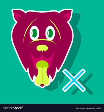 Cute funny cartoon dog puppy pet furry human vector image