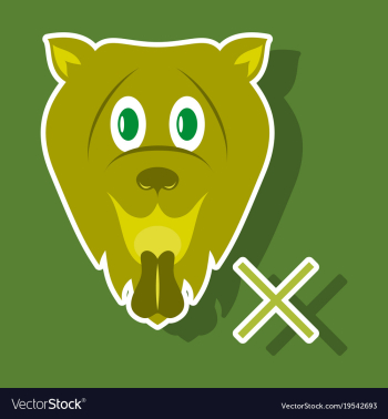 Cute funny cartoon dog puppy pet furry human vector image