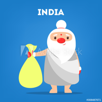 Cute funny Santa Claus in India Cute funny Santa Claus in India