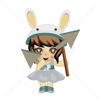 Cute girl holding arrows Cute girl holding arrows