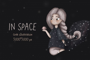 Cute girl illustration Cute girl illustration
