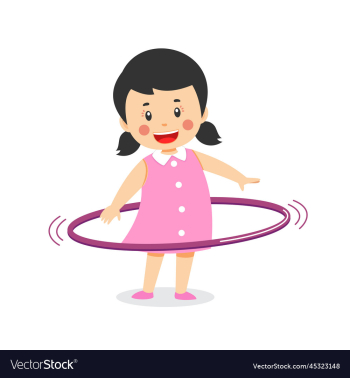 cute girl playing hula hoop cute girl playing hula hoop