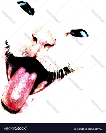 Cute Grunge Cat vector image Cute Grunge Cat vector image