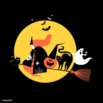 Cute Halloween day concept illustration | Free stock vector - 457365 Cute Halloween day concept illustration | Free stock vector - 457365