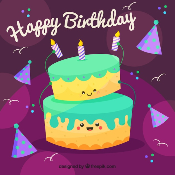 Cute happy birthday background Cute happy birthday background