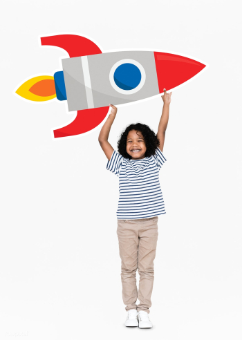 Cute happy boy holding a rocket icon | Free stock psd mockup - 491926 Cute happy boy holding a rocket icon | Free stock psd mockup - 491926
