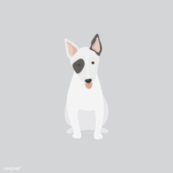 Cute illustration of a bull terrier dog | Free stock vector - 60627 Cute illustration of a bull terrier dog | Free stock vector - 60627