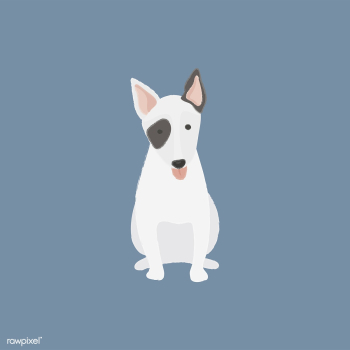 Cute illustration of a bull terrier dog | Free stock vector - 60642 Cute illustration of a bull terrier dog | Free stock vector - 60642