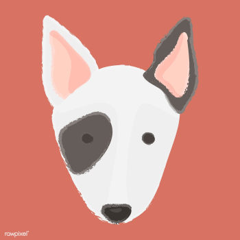 Cute illustration of a bull terrier dog | Free stock vector - 60667 Cute illustration of a bull terrier dog | Free stock vector - 60667