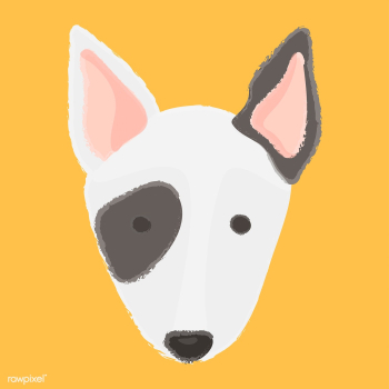 Cute illustration of a bull terrier dog | Free stock vector - 60706 Cute illustration of a bull terrier dog | Free stock vector - 60706