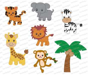 Cute Jungle Animals PNG HD Transparent Cute Jungle Animals HD.PNG ...