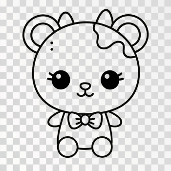 Cute Kawaii Bear Drawing Cute Kawaii Bear Drawing