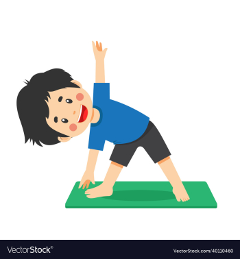 cute kid boy with yoga pose cute kid boy with yoga pose
