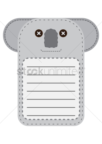 Cute koala bear note Cute koala bear note