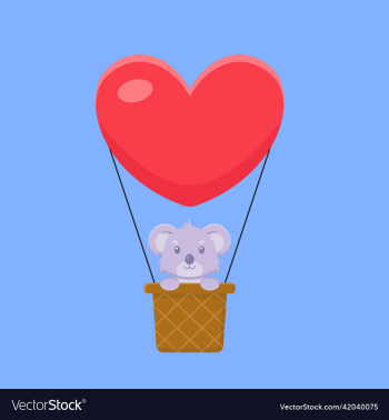 cute koala hot air balloon cartoon cute koala hot air balloon cartoon