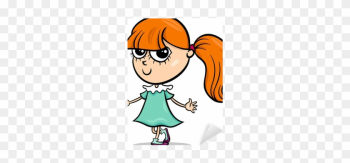 Cute Little Girl Cartoon Illustration Sticker • Pixers® - Little Girl Cartoon Cute Little Girl Cartoon Illustration Sticker • Pixers® - Little Girl Cartoon