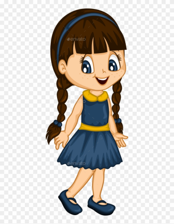Cute Little Girl For 4 Seasons - Little Girl Cartoon Cute Little Girl For 4 Seasons - Little Girl Cartoon