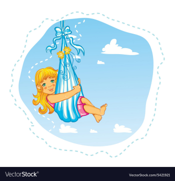 Cute little girl vector image Cute little girl vector image