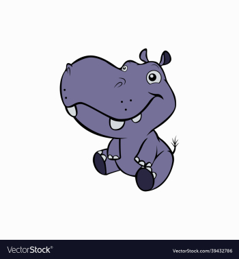 cute little hippopotamus animal cute little hippopotamus animal
