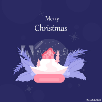 Cute Merry Christmas greeting card Cute Merry Christmas greeting card