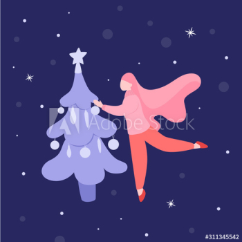 Cute Merry Christmas greeting card Cute Merry Christmas greeting card